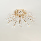 Crystal Flower Ceiling Light