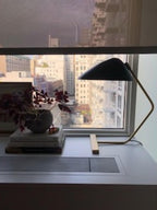 Curvilinear Mid-Century Table Lamp