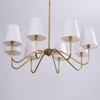 Opaluxe Brass Chandelier