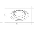 2 Light Circular LED Modern Flush Mount Lighting Ceiling Lights