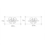 3 Bladed Cluster Modern Ceiling Fan with Light