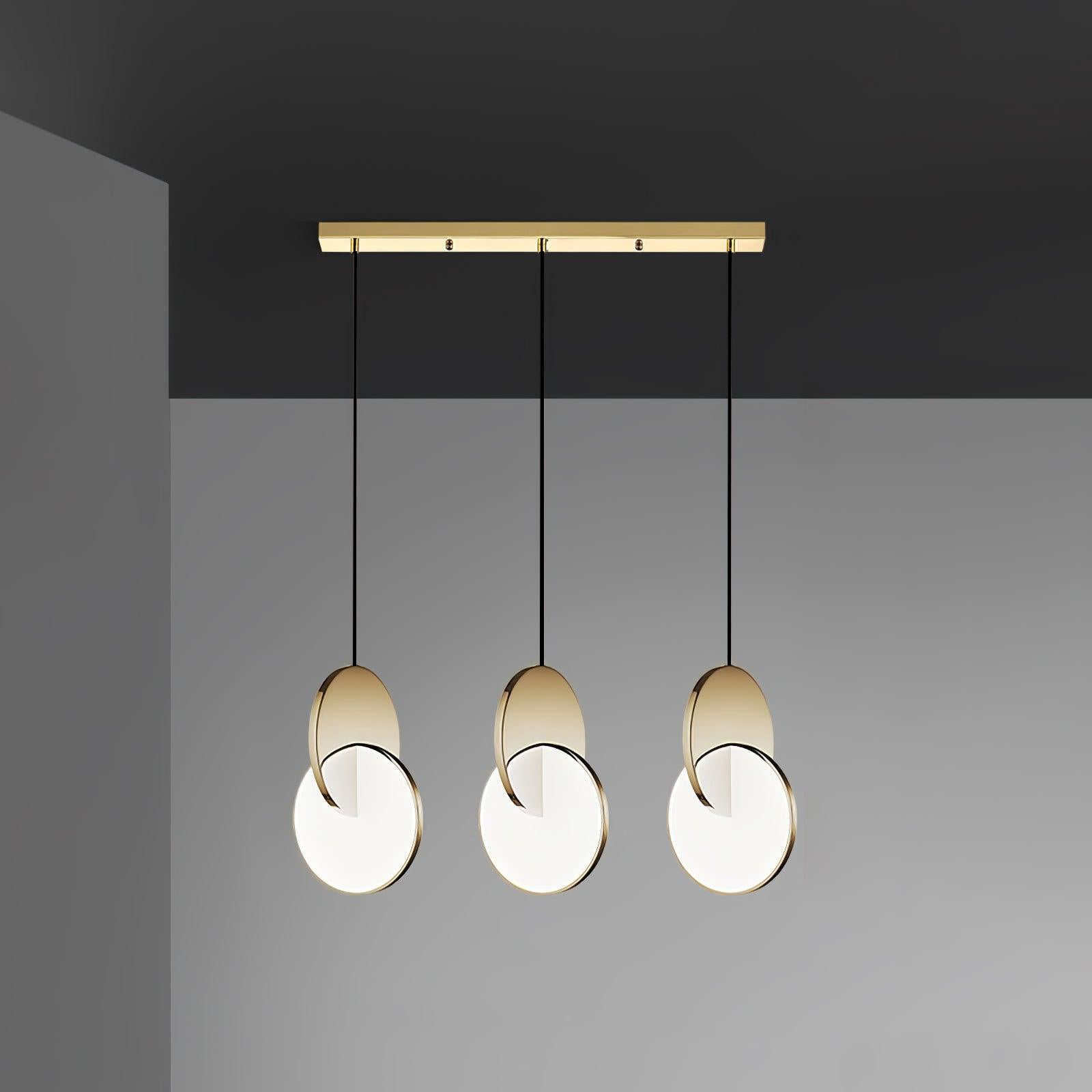 Double Disk Pendant Lamp