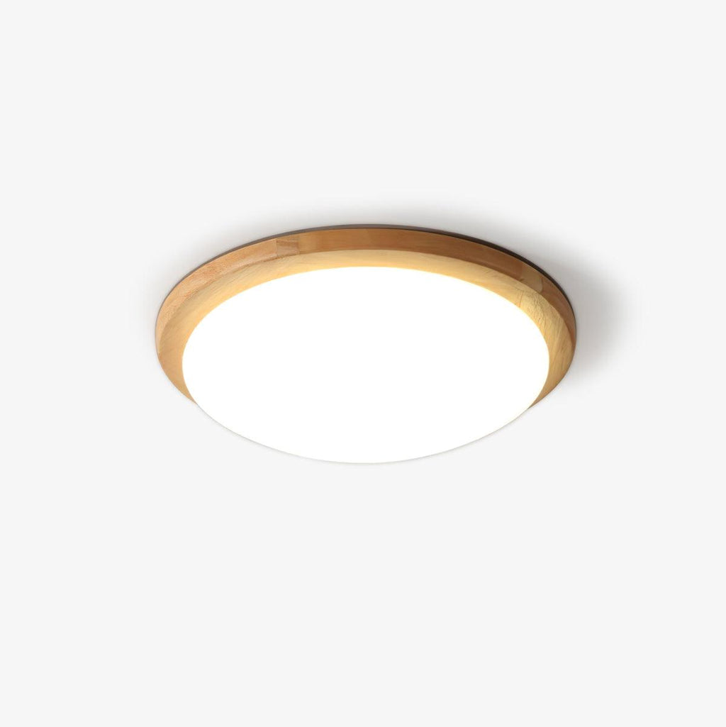 Drum Wood Ceiling Lamp