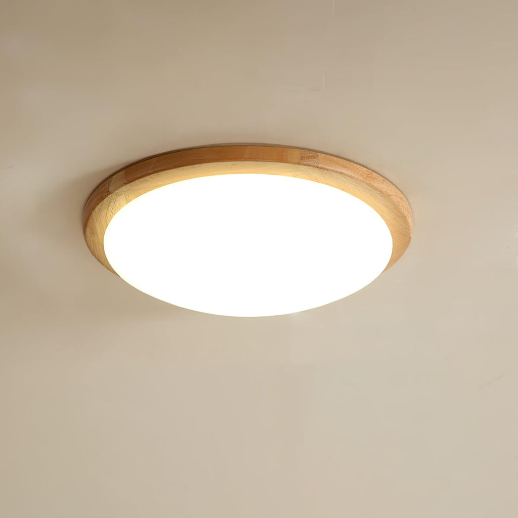 Drum Wood Ceiling Lamp