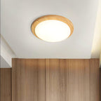 Drum Wood Ceiling Lamp