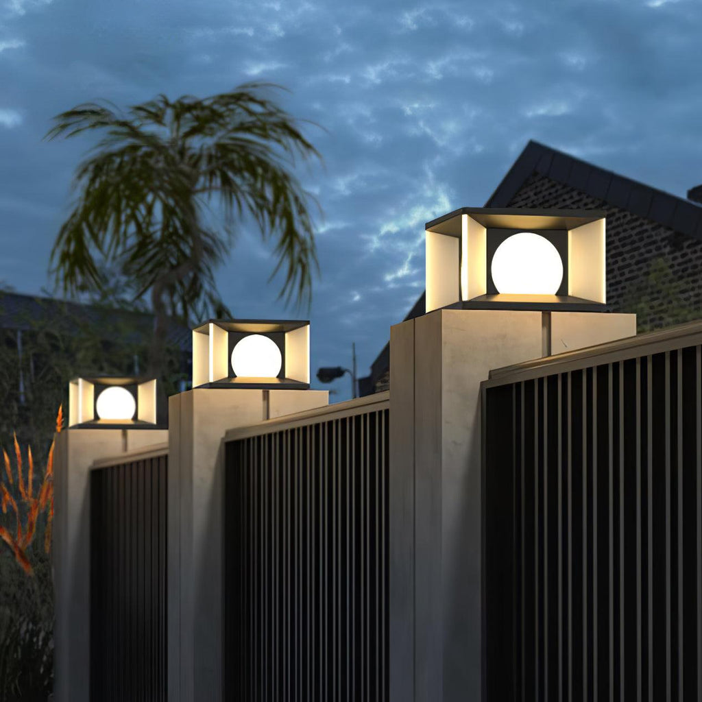 Eclipse Cube Outdoor Post Light