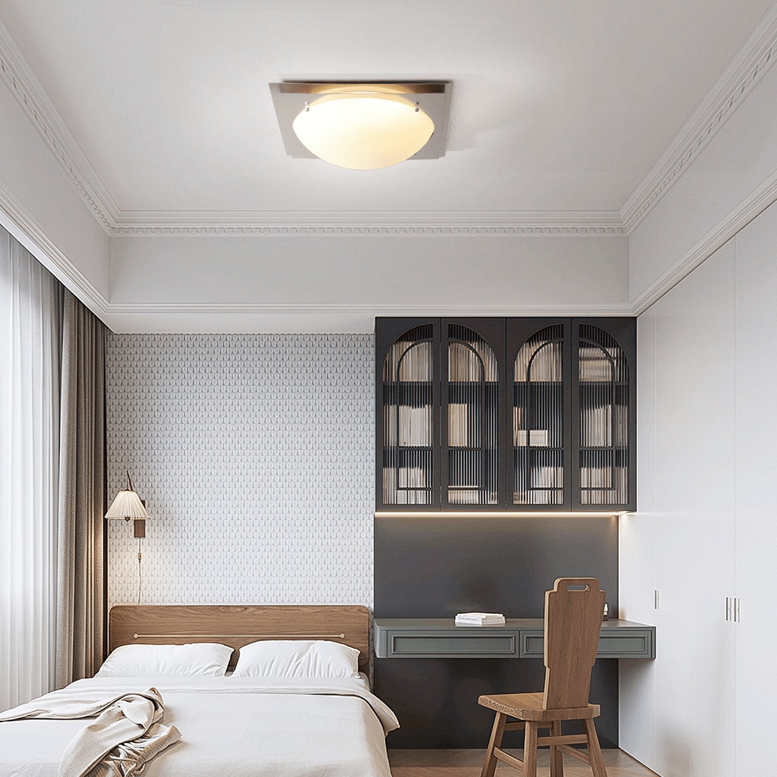 Edged Glass Ceiling Lamp