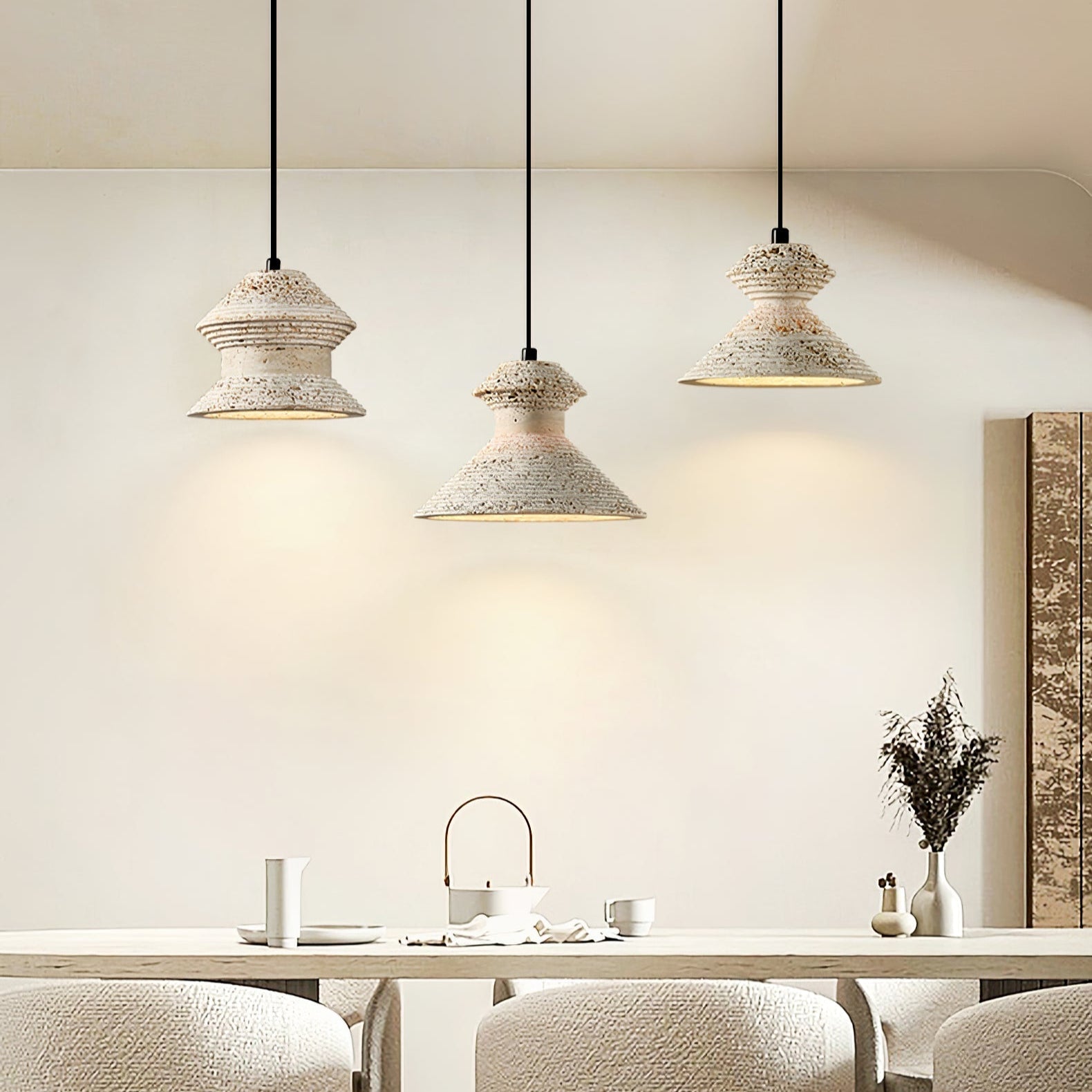 Eira Travertine Pendant Light