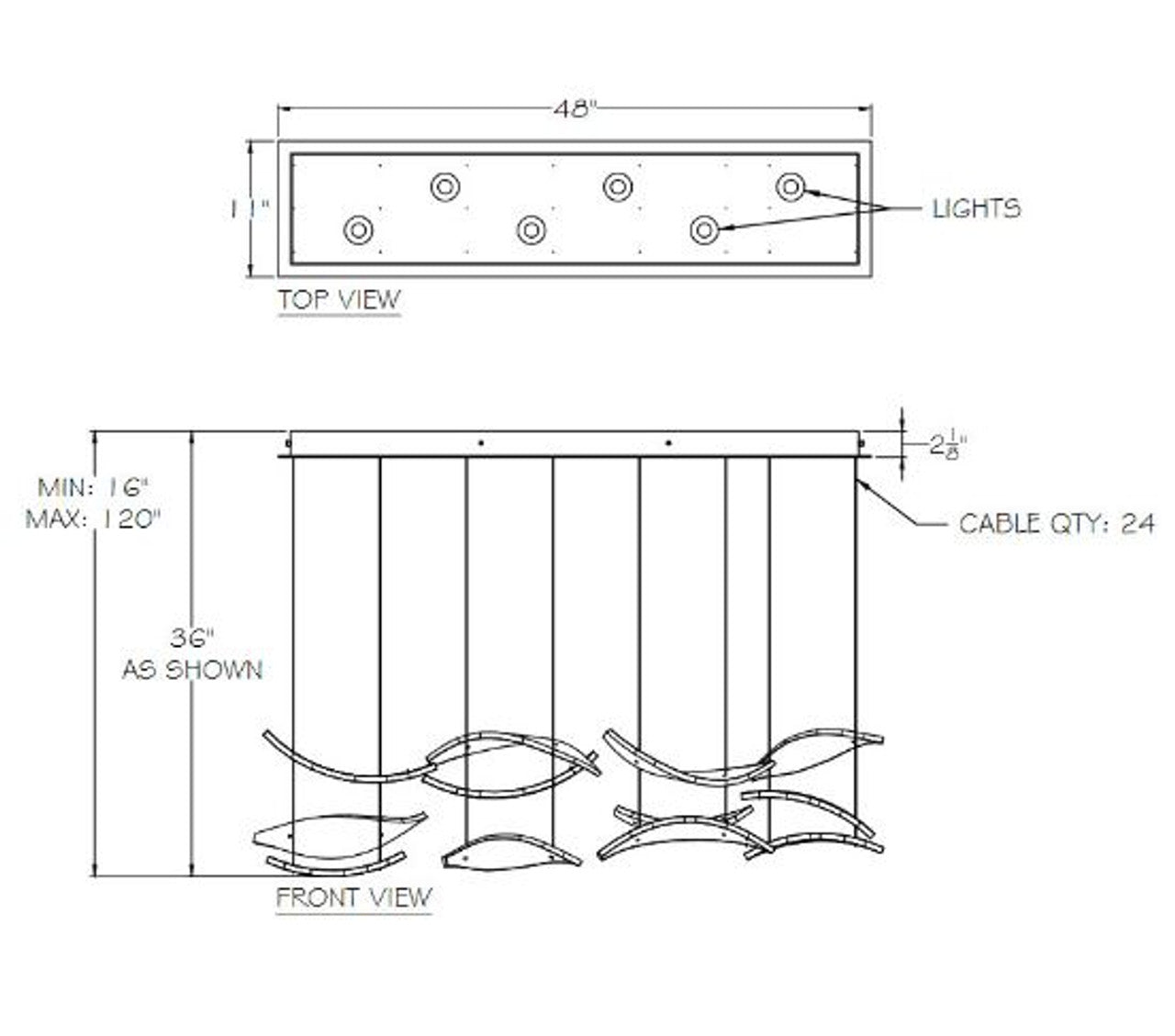 Elevate Linear Chandelier