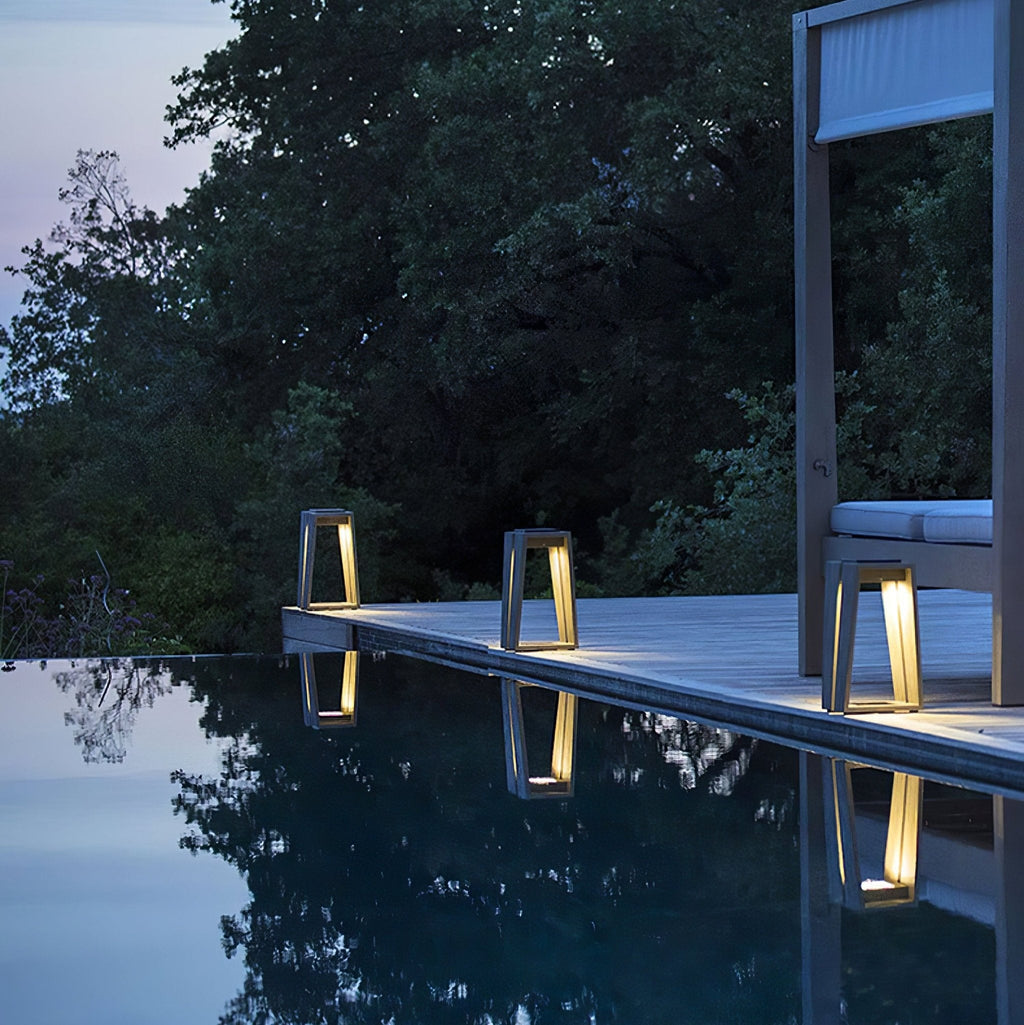 Elira Solar Outdoor Bollard Light