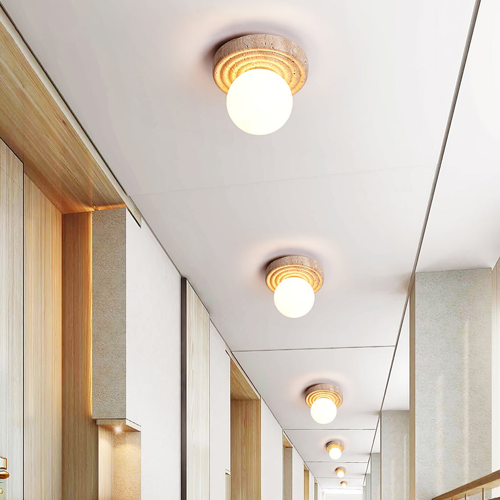 Elira Travertine Ceiling Light