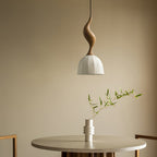 Elowen Twisted Wood Pendant Light