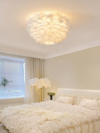 Feathered Ceiling Lamp