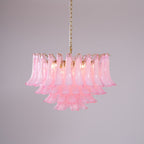 Fiora Pink Glass Chandelier