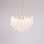 Fiora Pink Glass Chandelier