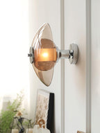 Flying Saucer Chrome Wall Light