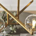 Gambit Chandelier, 8-Light, LED, Brass, 35.3"W (700GMBCR-LED927 70DN4W2)