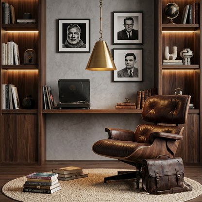 Chain-Accent Cone Pendant Light