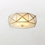 Geometric Shaped Flush Ceiling Light