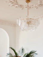 Glass Disc Chandelier