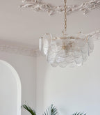 Glass Disc Chandelier