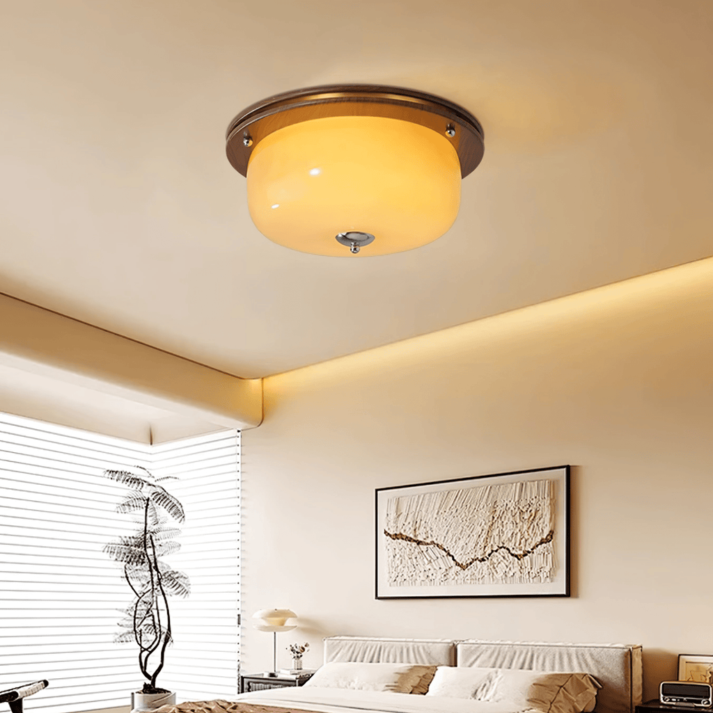 Glass Dome Ceiling Light
