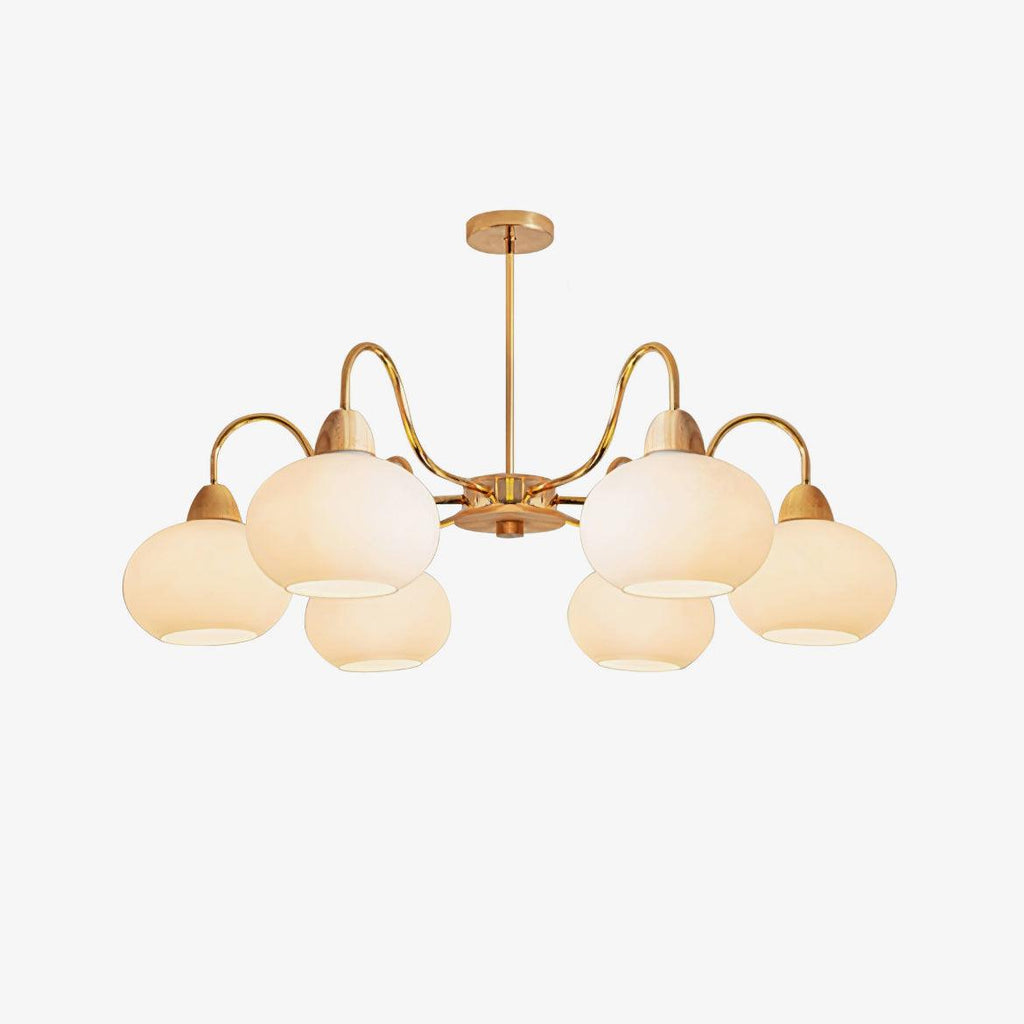 Glass Persimmon Chandelier