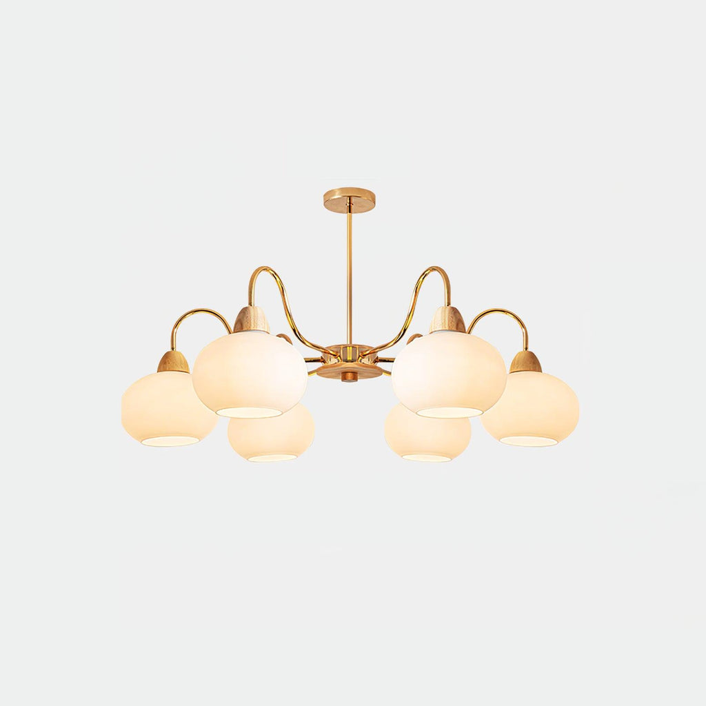 Glass Persimmon Chandelier