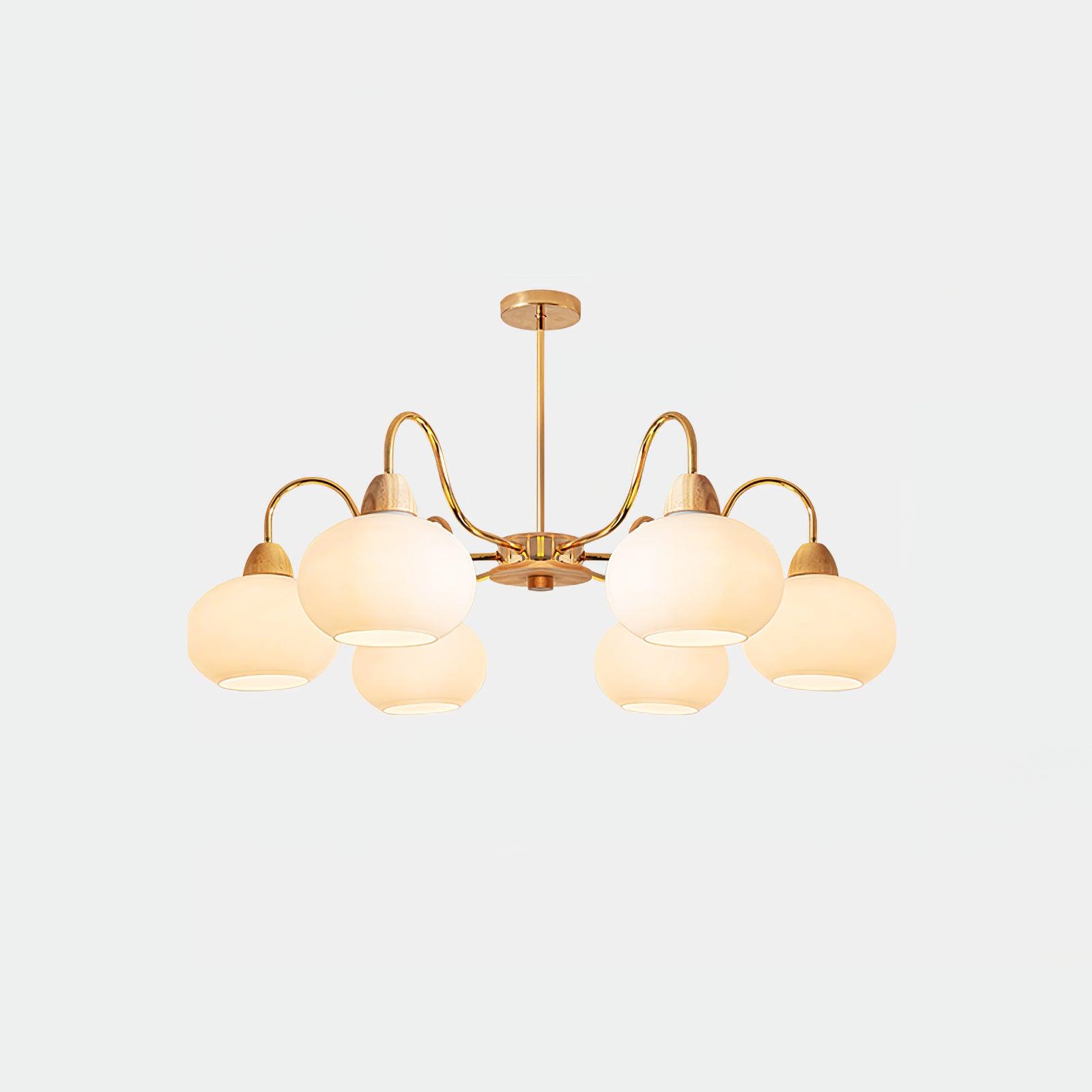 Glass Persimmon Chandelier