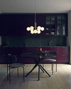 Glass Sphere Cluster Chandelier