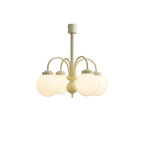 Cream Glass Sphere Chandelier