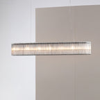 Glass Tube Ring Chandelier