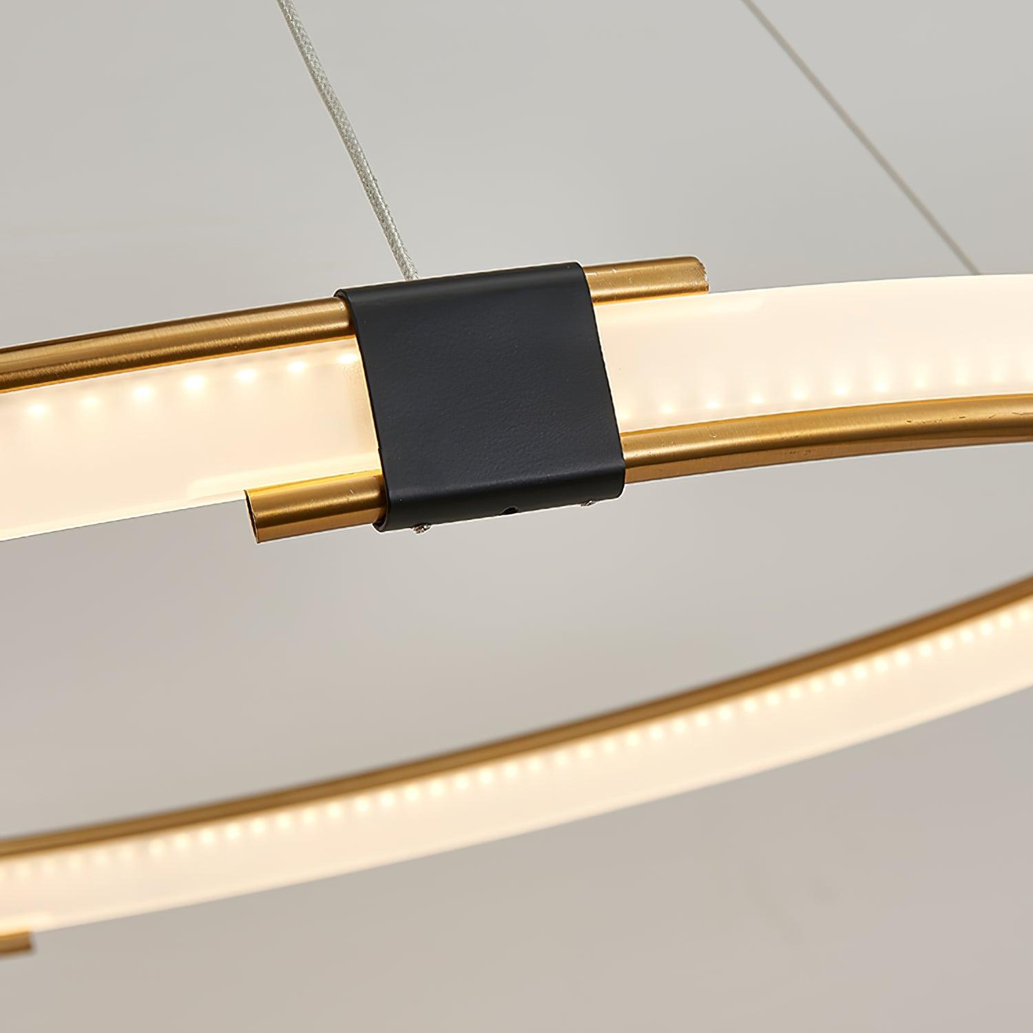 Gold Ring Chandelier