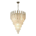 Grid Glass Waterfall Chandelier