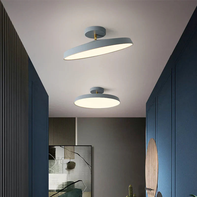 Rotatable LED Ceiling Lamp: Nordic Minimalist Modern for Bedroom, Study Room, Kitchen