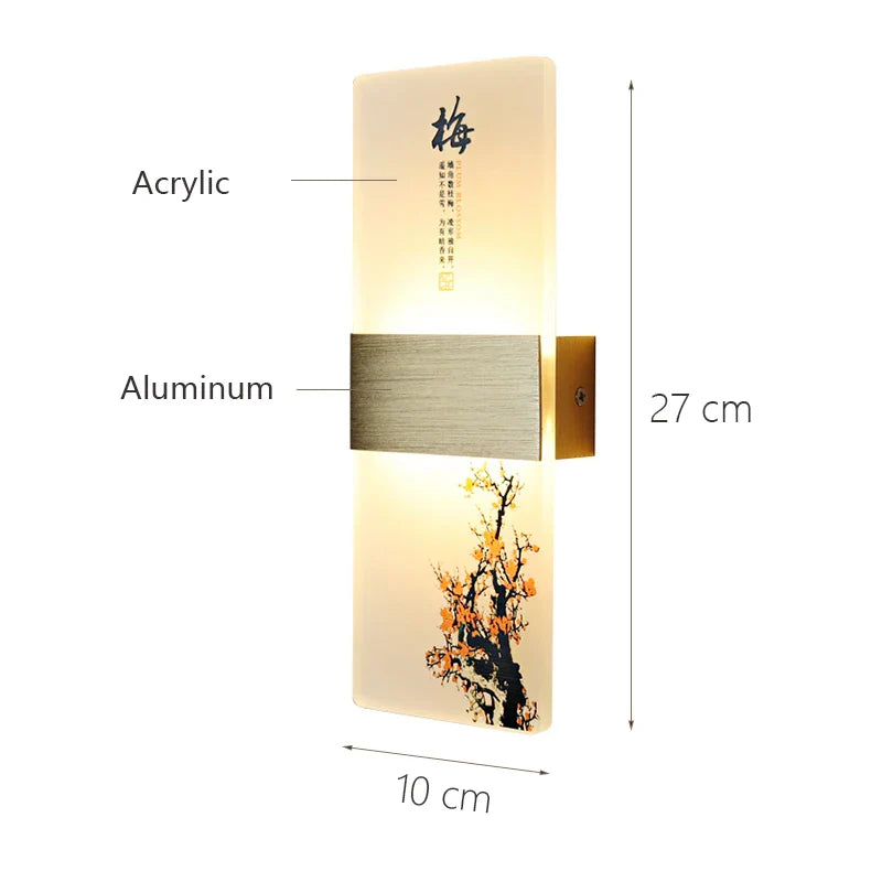 LED Square Wall Lamp: Modern Minimalist Indoor Lighting for Hotel, Restaurant, Corridor