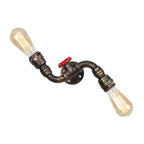 Vintage Industrial Water Pipe Wall Light for Home Cafe Decor - Afralia™