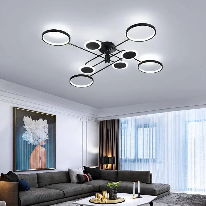 LED Dimmable Ceiling Chandeliers: Modern Style for Living, Dining, Bedroom, Kitchen Décor