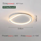 Modern LED Ceiling Lamp for Living Room, Study, Dining Room, Bedroom