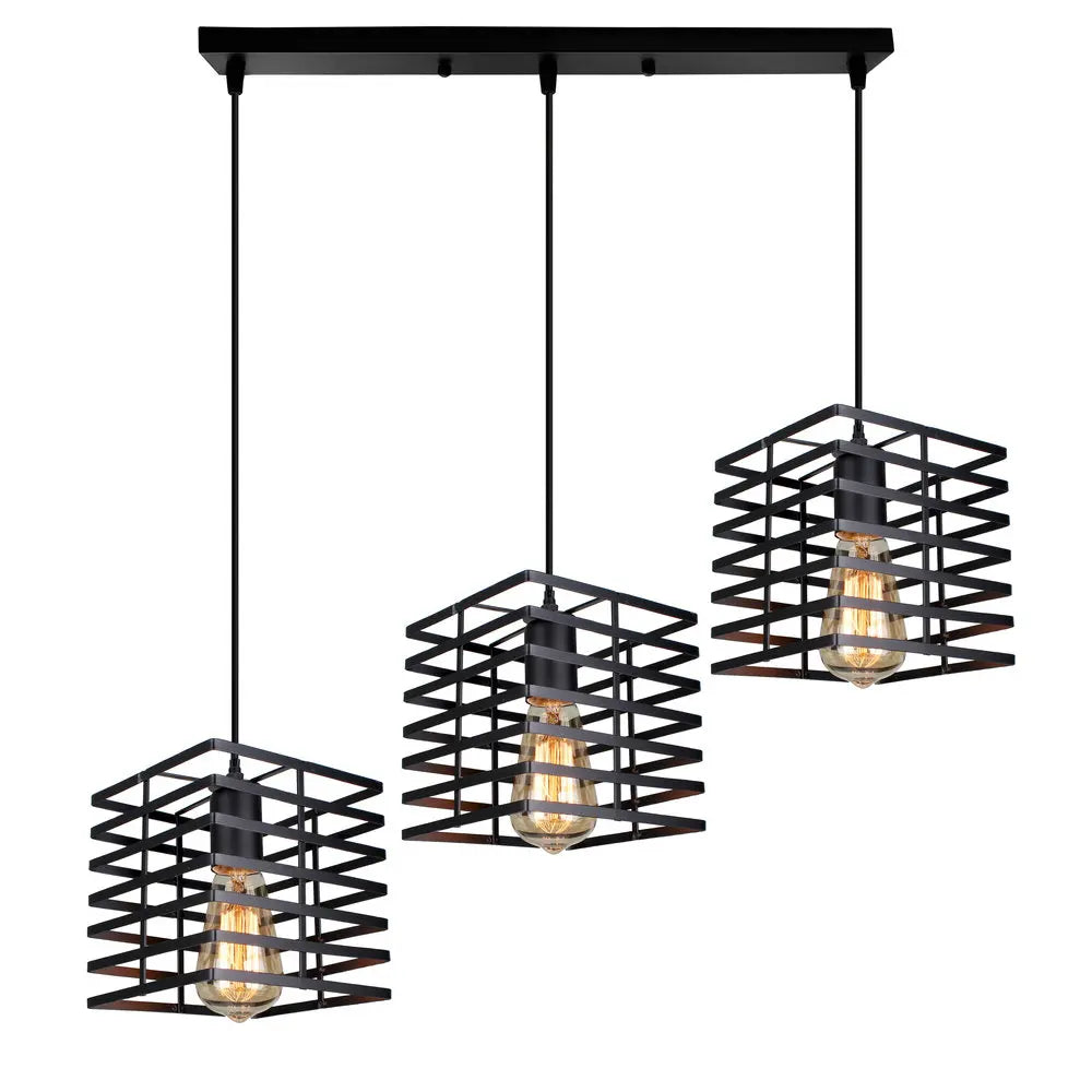 Industrial Vintage LED Pendant Light for Home Living Room Decor
