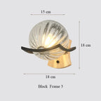 Japanese Moon Wood Wall Lamp - Minimalist Design - LED Sconce Lights