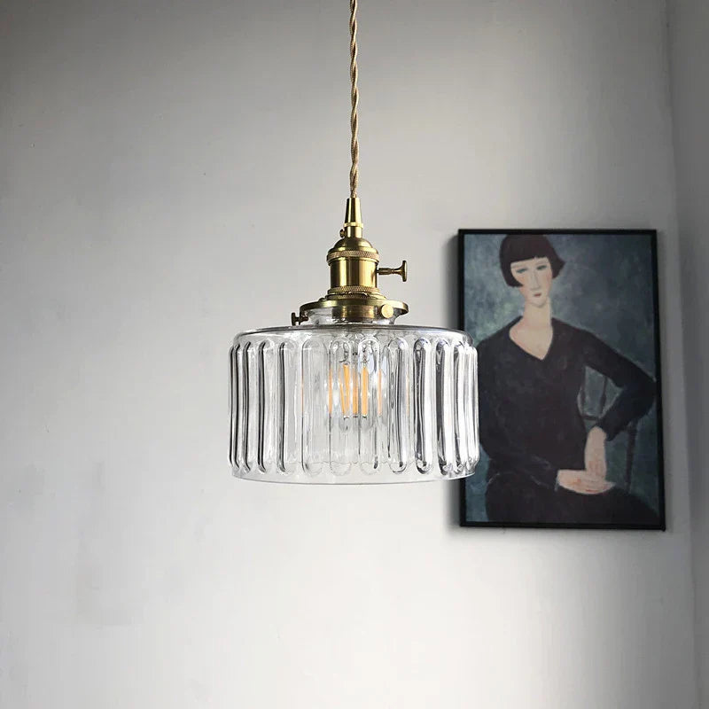 Glass Pendant Lamps Modern Hanging Lights for Dining Bedside Decorative LED Lustre