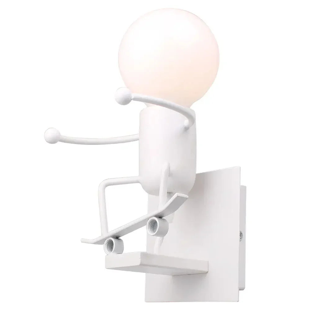 Modern Iron Wall Sconce Light for Bedroom Kids Room Kitchen