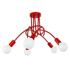 Modern Iron Ceiling Chandelier: 3/5 Sockets Lights for Living Room & Bedroom