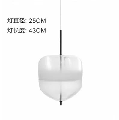 Nordic Art Venice Flow Lake Blue Glass Chandelier