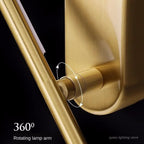 Nordic Copper Line Wall Lamps: Modern Bedroom LED Lights, Living Room Stair Decor