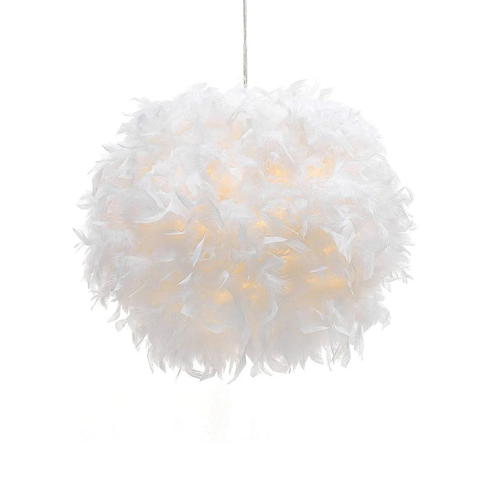 Nordic Feather Pendant Light LED Lamp for Dining Room Kitchen Decor