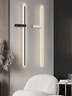 Modern Black Long Strip Wall Lamp for Bedroom Living Room TV Background