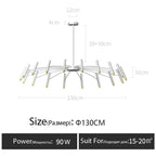Modern Nordic LED Chandelier for Living Room Bedroom Office Study
