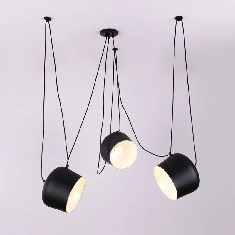 Spider Industrial Pendant Lights for Modern Decor, E27 LED Fixtures for Kitchen & Dining